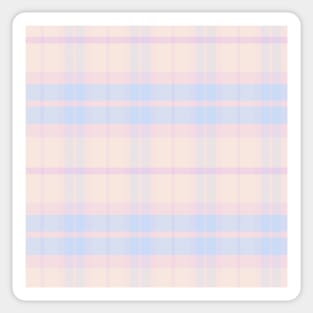 Pastel Aesthetic Ossian 2 Hand Drawn Textured Plaid Pattern Sticker